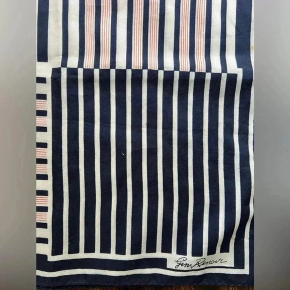 VINTAGE: Jim Renoir | classic ladies square scarf - Picture 4 of 10